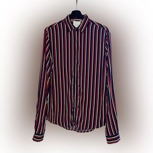 multicolor striped shirt